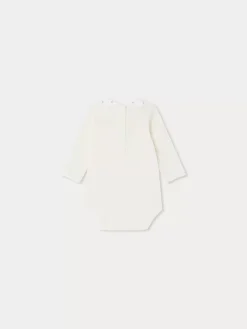 Bonpoint Cygne Bodysuit Red |Newborn & Baby Onesies And Pajamas