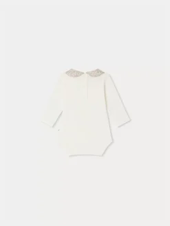 Bonpoint Cygne Onesie Pink Flowers |Newborn & Baby Onesies And Pajamas