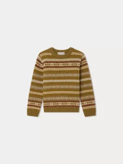 Bonpoint Daegan Sweater Light Khaki |Child Cardigans And Sweaters
