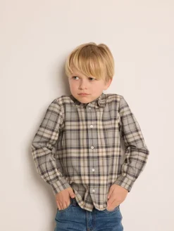 Bonpoint Daho Shirt Heathered Gray |Child Tops