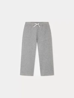 Bonpoint Dala Solid-Colored Sweat Pants Medium Heathered Gray |Child Bottoms