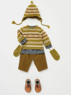 Bonpoint Dalmire Sweater Light Khaki |Newborn & Baby Sweaters And Cardigans