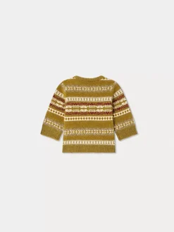 Bonpoint Dalmire Sweater Light Khaki |Newborn & Baby Sweaters And Cardigans