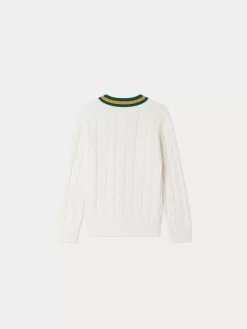 Bonpoint Dalvin Cardigan Ecru |Child Cardigans And Sweaters