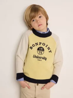 Bonpoint Damian Sweater Yellow |Child Cardigans And Sweaters