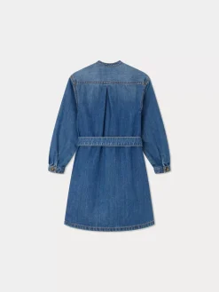 Bonpoint Dana Dress Light Denim |Child Dresses
