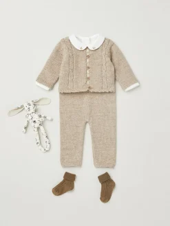 Bonpoint Dangelou Set Sand |Newborn & Baby Sets And Jumpsuits