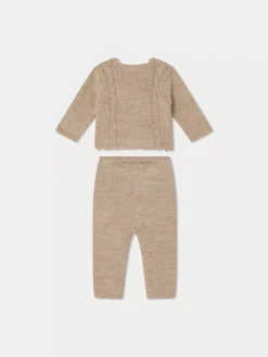 Bonpoint Dangelou Set Sand |Newborn & Baby Sets And Jumpsuits