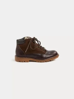 Bonpoint Danton Ankle Boots Cocoa |Child Shoes