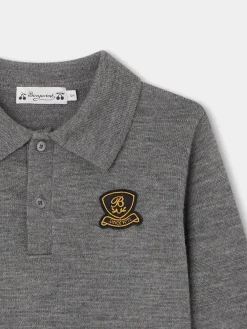 Bonpoint Darius Sweater Dark Heathered Gray |Child Cardigans And Sweaters