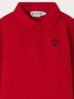 Bonpoint Darys Polo Shirt Poppy Red |Child Tops