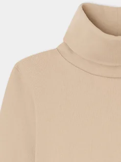 Bonpoint Delie Roll-Neck Sweater Natural |Child Tops