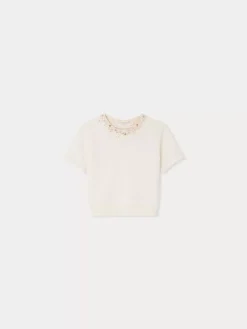 Bonpoint Diaphane Sweater Milk White |Child Cardigans And Sweaters