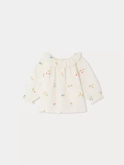 Bonpoint Dolci Blouse Milk White |Newborn & Baby Tops
