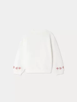 Bonpoint Dolores Sweatshirt Upb Ivory |Child Sweatshirts