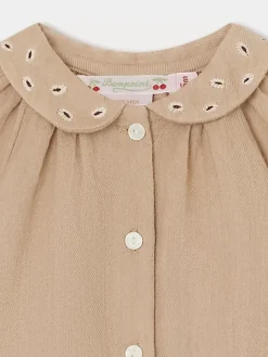 Bonpoint Domino Blouse Ivory |Newborn & Baby Tops