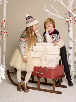 Bonpoint Dothilba Cardigan Navy |Child Cardigans And Sweaters