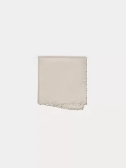 Bonpoint Doudou Cloth Square Gray Blue |Newborn & Baby Childcare