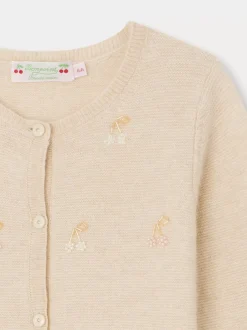 Bonpoint Dounia Cardigan Natural |Child Cardigans And Sweaters