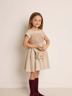 Bonpoint Duchesse Dress Pink Flowers |Child Dresses