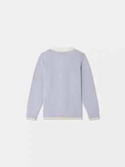 Bonpoint Fabiano Cardigan Sky Blue |Child Cardigans And Sweaters