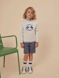Bonpoint Fabion Sweater Ecru |Child Cardigans And Sweaters