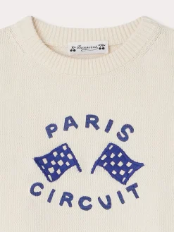 Bonpoint Fabion Sweater Ecru |Child Cardigans And Sweaters