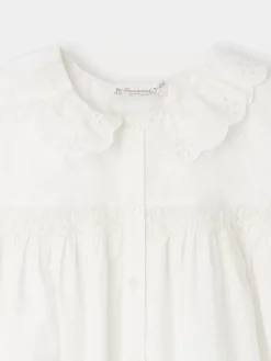 Bonpoint Faye Blouse Milk White |Child Tops