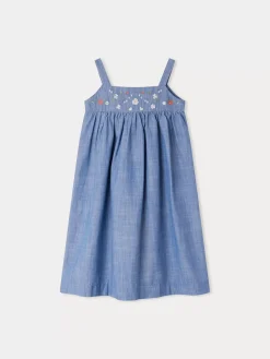 Bonpoint Fedora Dress Blue |Child Dresses