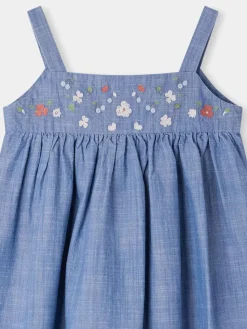 Bonpoint Fedora Dress Blue |Child Dresses