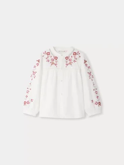 Bonpoint Fifi Blouse Ivory |Child Tops