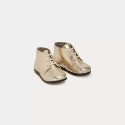 Bonpoint First Steps Joyau Derbies Gold |Newborn & Baby Shoes