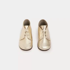 Bonpoint First Steps Joyau Derbies Gold |Newborn & Baby Shoes