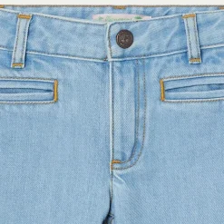 Bonpoint Flared Jeans For Girls Light Denim |Child Bottoms