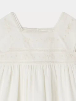 Bonpoint Framboise Dress Milk White |Child Dresses