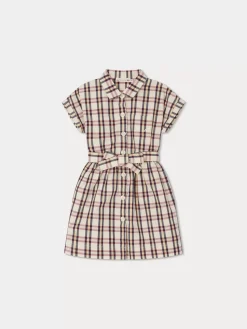 Bonpoint Gisele Dress Burgundy |Child Dresses