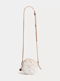 Bonpoint Gomette Purse Heathered Beige |Child Accessories