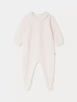 Bonpoint Heritiere Pajamas Light Pink |Newborn & Baby Onesies And Pajamas