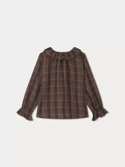 Bonpoint Jaya Blouse Grape |Child Tops
