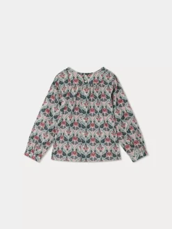 Bonpoint Juliette Blouse Fig |Child Tops