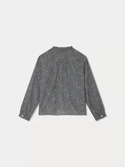 Bonpoint Juna Blouse Slate Grey |Child Tops