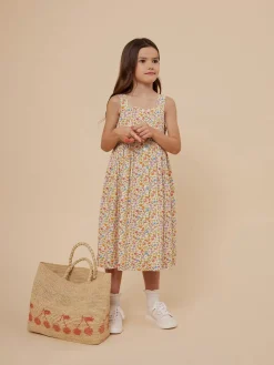 Bonpoint Laly Dress Orange |Child Dresses