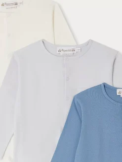 Bonpoint Lot De Pyjamas Cosima Bleu Du Nord |Newborn & Baby Onesies And Pajamas