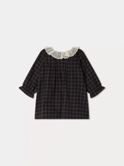 Bonpoint Magnolia Dress Slate Grey |Newborn & Baby Dresses