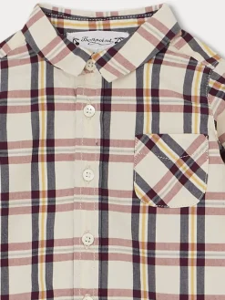 Bonpoint Malo Shirt Burgundy |Newborn & Baby Tops