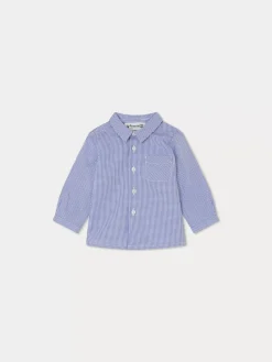 Bonpoint Malo Shirt Indigo |Newborn & Baby Tops
