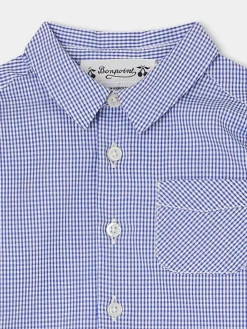 Bonpoint Malo Shirt Indigo |Newborn & Baby Tops