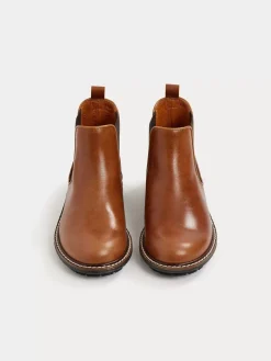 Bonpoint Mathis Boots With Elastic Bands Caramel |Child Shoes