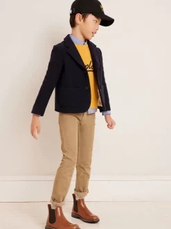 Bonpoint Mathis Boots With Elastic Bands Caramel |Child Shoes