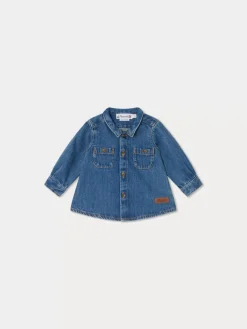 Bonpoint Mico Shirt Light Denim |Newborn & Baby Tops